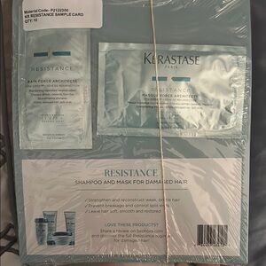 - 10 Kerastase Resistance shampoo and mask